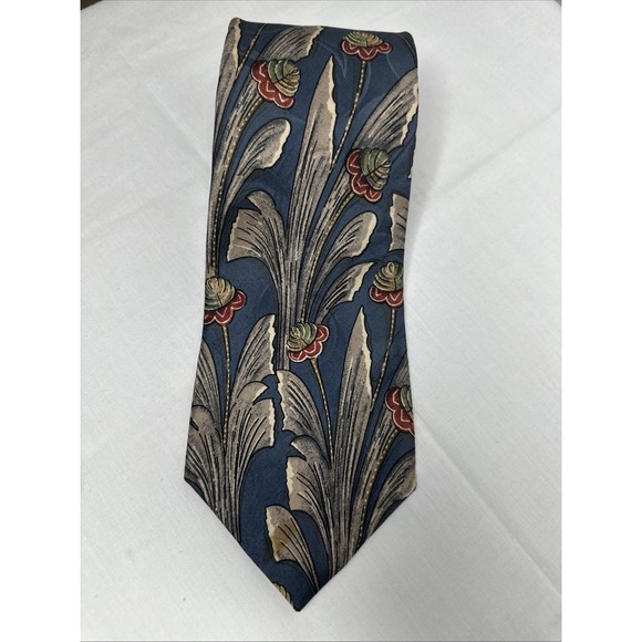 Dior Other - Christian Dior men's necktie floral‎ Blue Designer Silk Wedding Dressy Classic